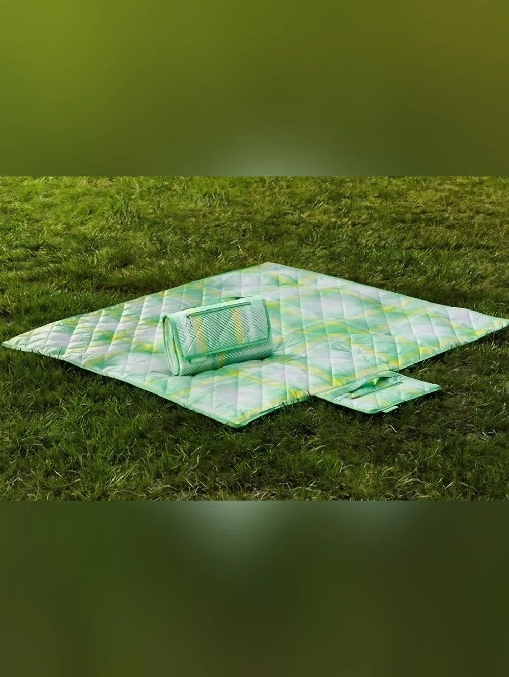 Clinique Picnic Blanket, Folding Summer Beach, Plaid Travel Waterproof 46/49.5in